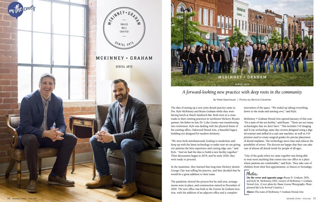 "A forward-looking new practice with deep roots in the community" McKinney-Graham is Featured Cover Story in July Issue of Hickory Living Magazine