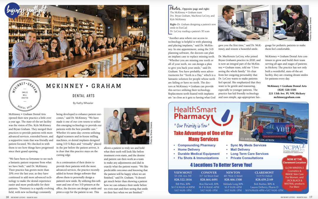 McKinney-Graham Featured Business in March Issue of Hickory Living Magazine