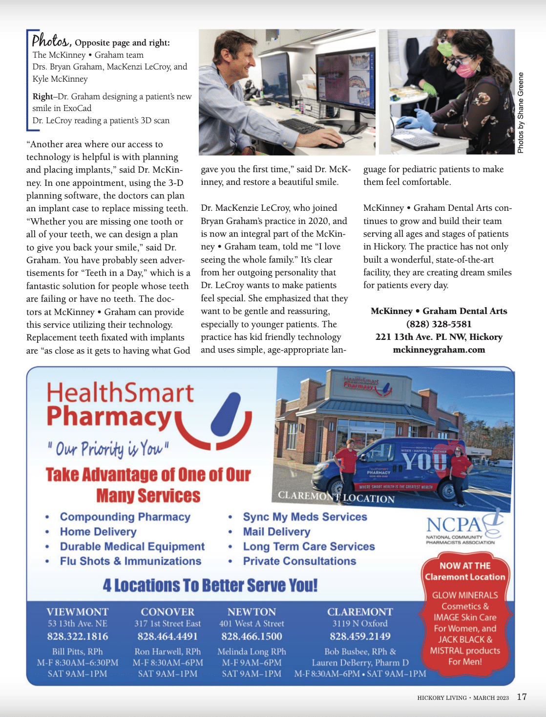 McKinney-Graham Featured  in Hickory Living Magazine March 2023 Featured Business