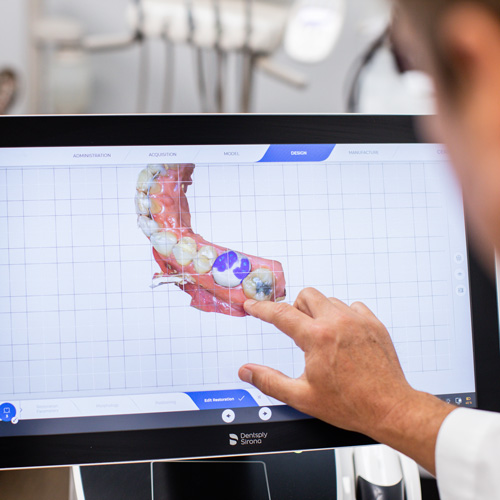 Digital dental imaging technology used during dental cleanings and exams