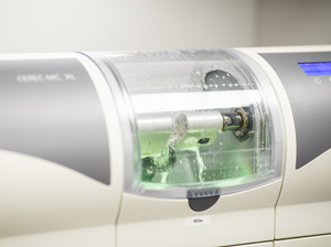CEREC dental equipment used for efficient and precise emergency dental treatments
