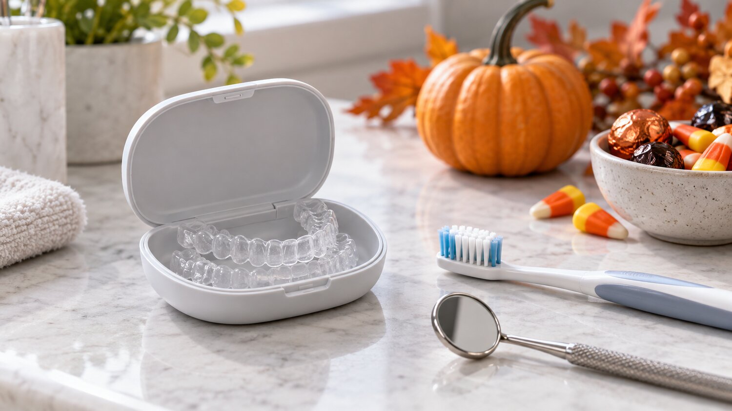 Halloween dental tips for protecting Invisalign and dental work